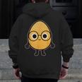 Good Egg Teacher Halloween Costume The Smart Cookie Men Zip Up Hoodie Back Print, funny design