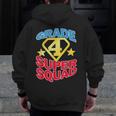 Grade 4 Super Squad Superhero Teacher Team Men Zip Up Hoodie Back Print, Super Teacher Gifts, funny design Grade 4 Super Squad Superhero Teacher Team Men Zip Up Hoodie Back Print, Super Teacher Gifts, funny design