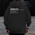 Grammar Teacher And Punny Punctuation Men Zip Up Hoodie Back Print, funny design