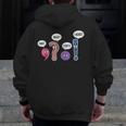 Grammar Teacher Wait What Stop It I Agree Humor Men Zip Up Hoodie Back Print, funny design