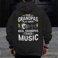 Some Grandpas Play Bingo Real Grandpas Teach Music Teacher Men Zip Up Hoodie Back Print, funny design Some Grandpas Play Bingo Real Grandpas Teach Music Teacher Men Zip Up Hoodie Back Print, funny design
