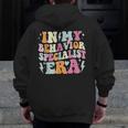 Groovy In My Behavior Specialist Era Behavior Teachers Men Zip Up Hoodie Back Print, funny design Groovy In My Behavior Specialist Era Behavior Teachers Men Zip Up Hoodie Back Print, funny design