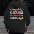 Groovy Some Call It Chaos We Call It Kindergarten Teacher Men Zip Up Hoodie Back Print, Groovy Teacher Gifts, funny design Groovy Some Call It Chaos We Call It Kindergarten Teacher Men Zip Up Hoodie Back Print, Groovy Teacher Gifts, funny design