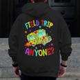 Groovy Field Trip Anyone Happy Field Day For Teachers Kids Men Zip Up Hoodie Back Print, funny design Groovy Field Trip Anyone Happy Field Day For Teachers Kids Men Zip Up Hoodie Back Print, funny design