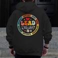 Groovy Lead Teacher Appreciation Back To School Men Zip Up Hoodie Back Print, Groovy Teacher Gifts, funny design