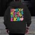 Groovy In My Middle School Era Back To School Teacher Men Zip Up Hoodie Back Print, Groovy Teacher Gifts, funny design Groovy In My Middle School Era Back To School Teacher Men Zip Up Hoodie Back Print, Groovy Teacher Gifts, funny design
