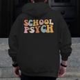 Groovy Retro School Psych Teacher School Psychologist For Men Women Girls Kids Men Zip Up Hoodie Back Print, Groovy Teacher Gifts, funny design Groovy Retro School Psych Teacher School Psychologist For Men Women Girls Kids Men Zip Up Hoodie Back Print, Groovy Teacher Gifts, funny design