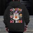 Groovy Teaching My Boos Teacher Ghost Halloween Teacher Men Zip Up Hoodie Back Print, Groovy Teacher Gifts, funny design Groovy Teaching My Boos Teacher Ghost Halloween Teacher Men Zip Up Hoodie Back Print, Groovy Teacher Gifts, funny design