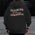 Groovy Teaching Future Engineers Teacher Engineering School Men Women Men Zip Up Hoodie Back Print, Future Teacher Gifts, Groovy Teacher Gifts, funny design