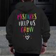 Growth Mindset Positive Back To School Teacher Student Men Zip Up Hoodie Back Print, funny design Growth Mindset Positive Back To School Teacher Student Men Zip Up Hoodie Back Print, funny design