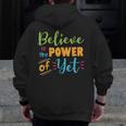 Growth Mindset Teacher Believe In The Power Of Yet Men Zip Up Hoodie Back Print, funny design Growth Mindset Teacher Believe In The Power Of Yet Men Zip Up Hoodie Back Print, funny design