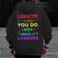 Growth Mindset Teacher Positive Message Inspirational Quote Men Zip Up Hoodie Back Print, funny design