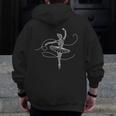Halloween Ballet Mummy Ballerina Spooky Dance Teacher Women Men Zip Up Hoodie Back Print, funny design Halloween Ballet Mummy Ballerina Spooky Dance Teacher Women Men Zip Up Hoodie Back Print, funny design