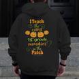 Halloween Cutest Pumpkins First Grade Teacher Men Zip Up Hoodie Back Print, First Grade Teacher Gifts, funny design
