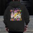 Halloween Floral Ghost Teacher Are You Falloween Directions Men Zip Up Hoodie Back Print, funny design Halloween Floral Ghost Teacher Are You Falloween Directions Men Zip Up Hoodie Back Print, funny design
