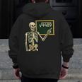 Halloween Skeleton 67 Meme Square Root 4489 Math Teacher Men Zip Up Hoodie Back Print, funny design Halloween Skeleton 67 Meme Square Root 4489 Math Teacher Men Zip Up Hoodie Back Print, funny design
