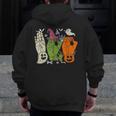 Halloween SPED Teacher Boo In ASL Boo Hands Sign Language Men Zip Up Hoodie Back Print, funny design Halloween SPED Teacher Boo In ASL Boo Hands Sign Language Men Zip Up Hoodie Back Print, funny design