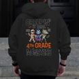 Halloween Teacher Creepin It Real With My 4th Grade Monsters Men Zip Up Hoodie Back Print, 4th Grade Teacher Gifts, funny design Halloween Teacher Creepin It Real With My 4th Grade Monsters Men Zip Up Hoodie Back Print, 4th Grade Teacher Gifts, funny design