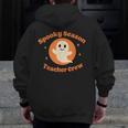 Halloween Teacher Crew Spooky Season Retro Ghost Men Zip Up Hoodie Back Print, funny design Halloween Teacher Crew Spooky Season Retro Ghost Men Zip Up Hoodie Back Print, funny design