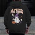 Halloween Teacher Trade Students For Candy Costume Women Men Zip Up Hoodie Back Print, funny design Halloween Teacher Trade Students For Candy Costume Women Men Zip Up Hoodie Back Print, funny design