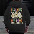 Halloween Teaching My Boos Cute Ghost Teacher Life Costume Men Zip Up Hoodie Back Print, funny design Halloween Teaching My Boos Cute Ghost Teacher Life Costume Men Zip Up Hoodie Back Print, funny design