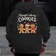 Hangin With My Cookies Gingerbread Christmas Teacher Men Zip Up Hoodie Back Print, funny design Hangin With My Cookies Gingerbread Christmas Teacher Men Zip Up Hoodie Back Print, funny design