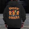 Hangin With My Cookies Gingerbread Men Women Xmas Teacher Men Zip Up Hoodie Back Print, funny design