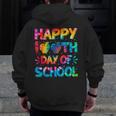 Happy 100th Day Of School Teacher Student 100 Days Tie Dye Men Women Kids Men Zip Up Hoodie Back Print, funny design Happy 100th Day Of School Teacher Student 100 Days Tie Dye Men Women Kids Men Zip Up Hoodie Back Print, funny design