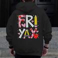 Happy Fri-Yay Teacher Back To School Friday Lovers Men Zip Up Hoodie Back Print, funny design Happy Fri-Yay Teacher Back To School Friday Lovers Men Zip Up Hoodie Back Print, funny design