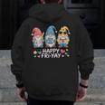 Happy Fri-Yay Teacher Fry Yay Friday Weekend Fri-Yay Men Zip Up Hoodie Back Print, funny design