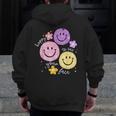 Happy To See Your Face Teacher Flower Back To School Men Zip Up Hoodie Back Print, funny design Happy To See Your Face Teacher Flower Back To School Men Zip Up Hoodie Back Print, funny design