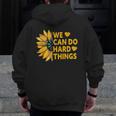 We Can Do Hard Things Kids Teacher Back To School Men Zip Up Hoodie Back Print, funny design