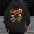 Haunted By 6-7 Halloween Math Teacher Joke Men Zip Up Hoodie Back Print, funny design Haunted By 6-7 Halloween Math Teacher Joke Men Zip Up Hoodie Back Print, funny design