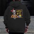 Haunted By 6-7 Teacher Halloween 67 Men Zip Up Hoodie Back Print, funny design