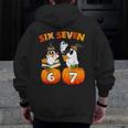 Haunted By 67 Boo Ghost Pumpkin Halloween Teacher Men Zip Up Hoodie Back Print, funny design Haunted By 67 Boo Ghost Pumpkin Halloween Teacher Men Zip Up Hoodie Back Print, funny design