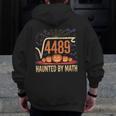 Haunted By Math 67 Meme Math Teacher Square Root 4489 Men Zip Up Hoodie Back Print, funny design