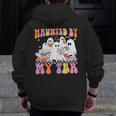Haunted By My TBR Cute Ghosts Book Reading Teacher Halloween Men Zip Up Hoodie Back Print, funny design Haunted By My TBR Cute Ghosts Book Reading Teacher Halloween Men Zip Up Hoodie Back Print, funny design