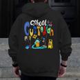 We Heart Love Our School Custodian For Teacher & Kids Men Zip Up Hoodie Back Print, funny design