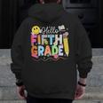 Hello Fifth Grade Team 5th Grade Back To School Teacher Kids Men Zip Up Hoodie Back Print, funny design Hello Fifth Grade Team 5th Grade Back To School Teacher Kids Men Zip Up Hoodie Back Print, funny design