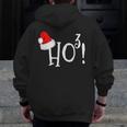 Ho Cubed Shirt Math Teacher Xmas For Men Women Kids Men Zip Up Hoodie Back Print, funny design