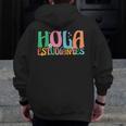 Hola Estudiantes Maestra Back To School Spanish Teacher Men Zip Up Hoodie Back Print, funny design Hola Estudiantes Maestra Back To School Spanish Teacher Men Zip Up Hoodie Back Print, funny design
