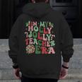 In My Holly Xmas Jolly Teacher Era Teacher Vibes Christmas For Men Women Kids Men Zip Up Hoodie Back Print, funny design In My Holly Xmas Jolly Teacher Era Teacher Vibes Christmas For Men Women Kids Men Zip Up Hoodie Back Print, funny design