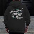 Homeschool Life Homeschool Mom Homeschool Dad Teacher Kids Men Zip Up Hoodie Back Print, Couple Gifts, funny design