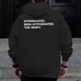 Hyphenated Irony Joke English Grammar Teachers Gag Men Zip Up Hoodie Back Print, English Teacher Gifts, funny design