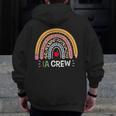 IA Crew Instructional Assistant Rainbow Teachers Aide Men Zip Up Hoodie Back Print, funny design IA Crew Instructional Assistant Rainbow Teachers Aide Men Zip Up Hoodie Back Print, funny design