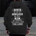 I'Ll Even Do That's Where I Draw The Line Math Teacher Joke Men Zip Up Hoodie Back Print, funny design