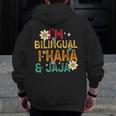 I’m Bilingual I Haha And Jaja Spanish Teacher Bilingual For Men Women Girls Kids Men Zip Up Hoodie Back Print, funny design