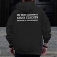 I'm That Legendary Choir Teacher Men Zip Up Hoodie Back Print, funny design I'm That Legendary Choir Teacher Men Zip Up Hoodie Back Print, funny design