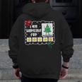 I'm Working For Christmas Break 5 Stars Christmas Teacher Men Zip Up Hoodie Back Print, funny design
