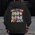 Inclusion Is My Jam SPED Teacher Special Education Life Men Zip Up Hoodie Back Print, funny design Inclusion Is My Jam SPED Teacher Special Education Life Men Zip Up Hoodie Back Print, funny design